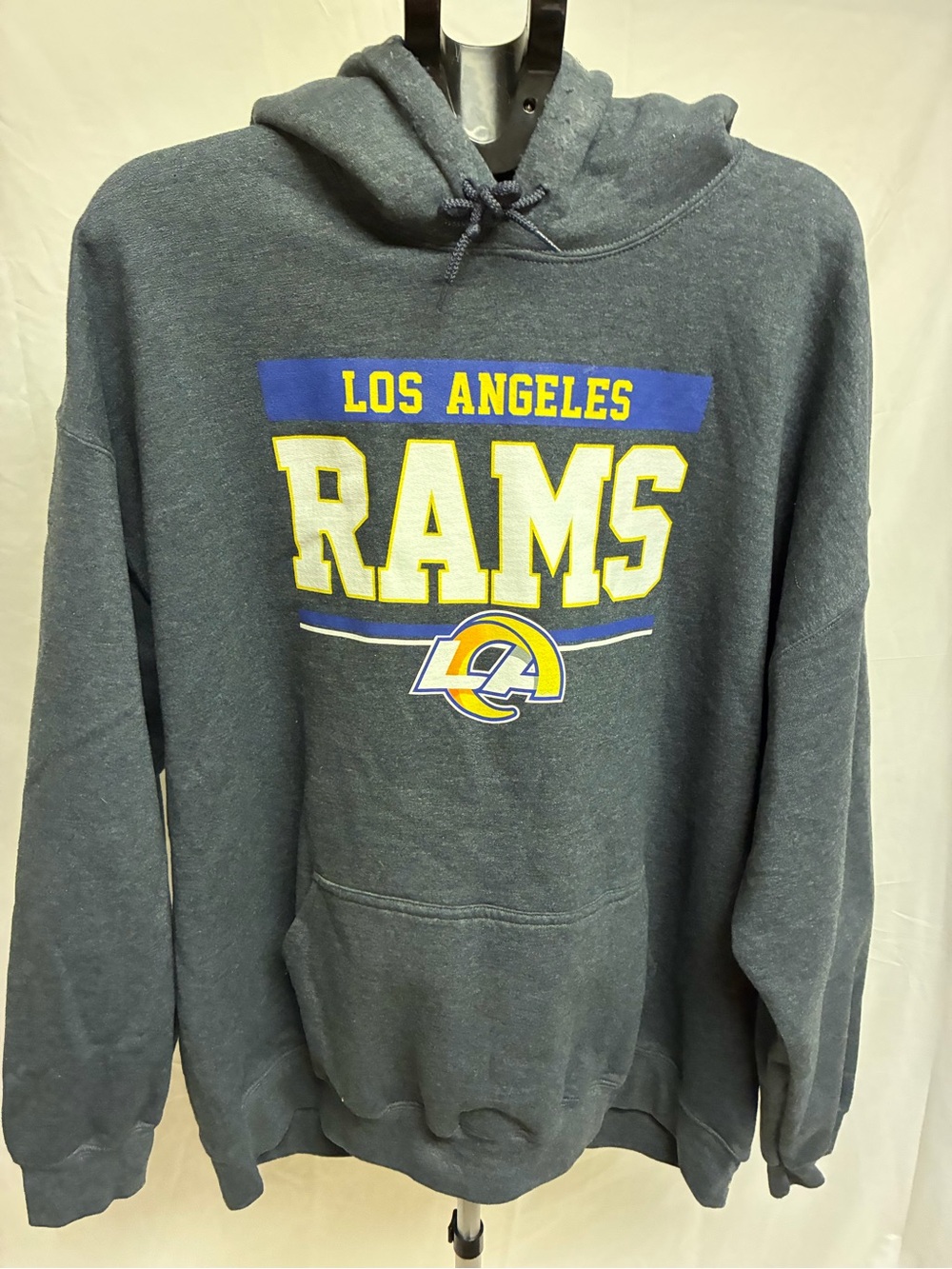 Men’s Los Angeles Rams Men's Pullover Hoodie - Gray XXL SPORTSWEAR